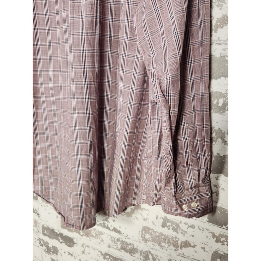 IZOD Premium Essentials Shirt Men XL Red Plaid Casual Button Down‎ Long Sleeve - Picture 14 of 16